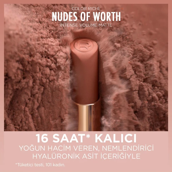 L'Oréal Paris Color Riche Intense Volume Matte Ruj -  505 Nude Resilient - 7