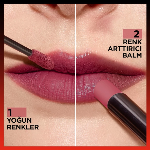 L'oréal Paris Infaillible 2-Step 24 Saat Kalıcı Likit Ruj & Balm - 215 Wine Oclock - 4