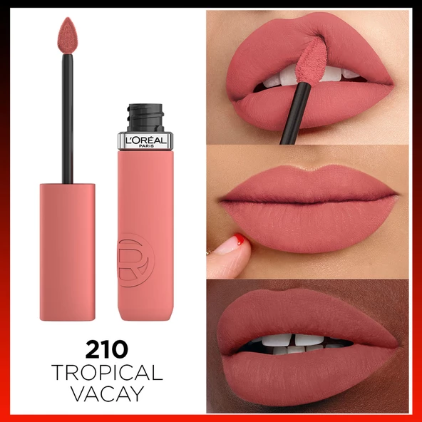 L'oréal Paris Infaillible Matte Resistance Likit Mat Ruj - 210 Tropical Vacay - 2