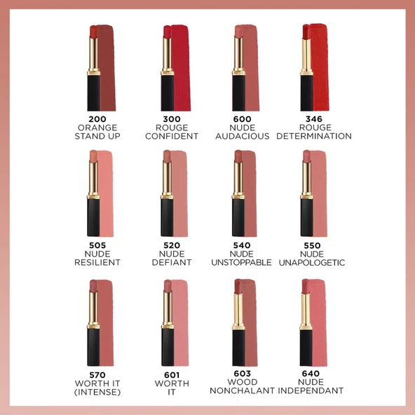 L'Oréal Paris Color Riche Intense Volume Matte Ruj -  505 Nude Resilient - 8
