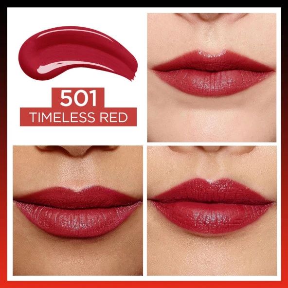 L'oréal Paris Infaillible 2-Step 24 Saat Kalıcı Likit Ruj & Balm - 501 Timeless Red - 3