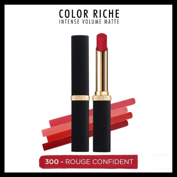 L'Oréal Paris Color Riche Colors of Worth Intense Volume Matte Ruj - 300 Rouge Confident