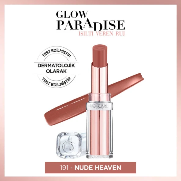 L'Oréal Paris Glow Paradise Balm-in-Lipstick - Işıltı Veren Ruj 191 Nude Heaven