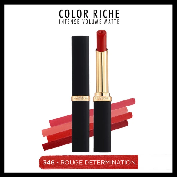 L'Oréal Paris Color Riche Intense Volume Matte Ruj - 346 Rouge Determination