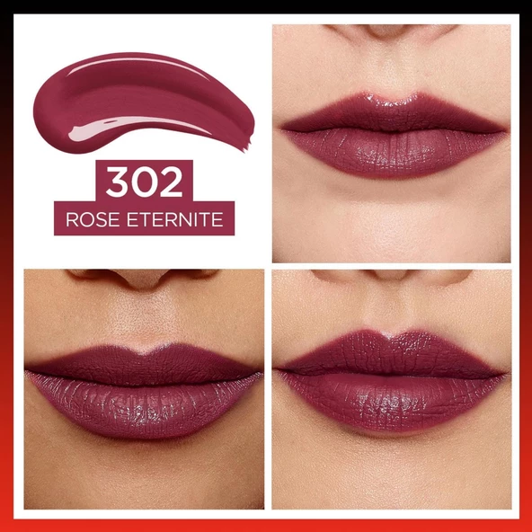 L'oréal Paris Infaillible 2-Step 24 Saat Kalıcı Likit Ruj & Balm - 302 Rose Eternite - 3