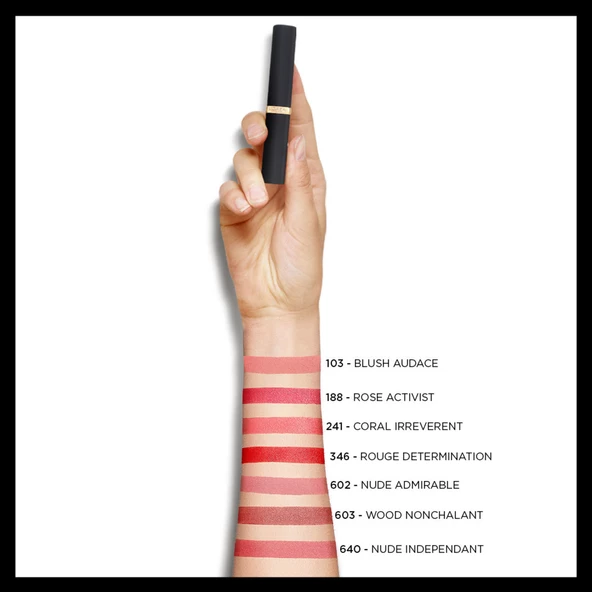 L'Oréal Paris Color Riche Intense Volume Matte Ruj - 640 Nude Independant - Resim 7