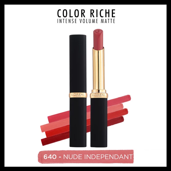 L'Oréal Paris Color Riche Intense Volume Matte Ruj - 640 Nude Independant