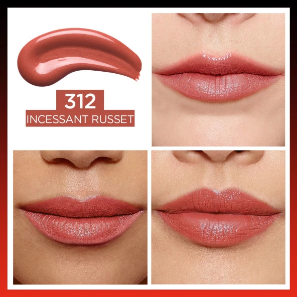 L'Oréal Paris Infaillible 2-Step 24 Saat Kalıcı Likit Ruj & Balm - 312 Incessant Russet - 4