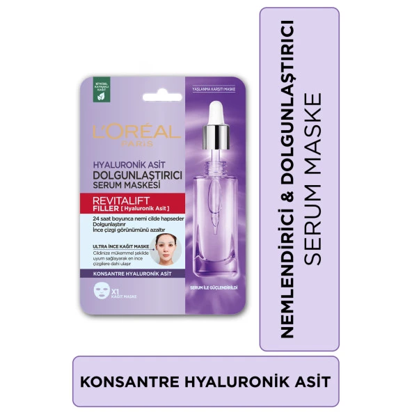 L'Oréal Paris Revitalift Filler Dolgunlaştırıcı Serum Maske