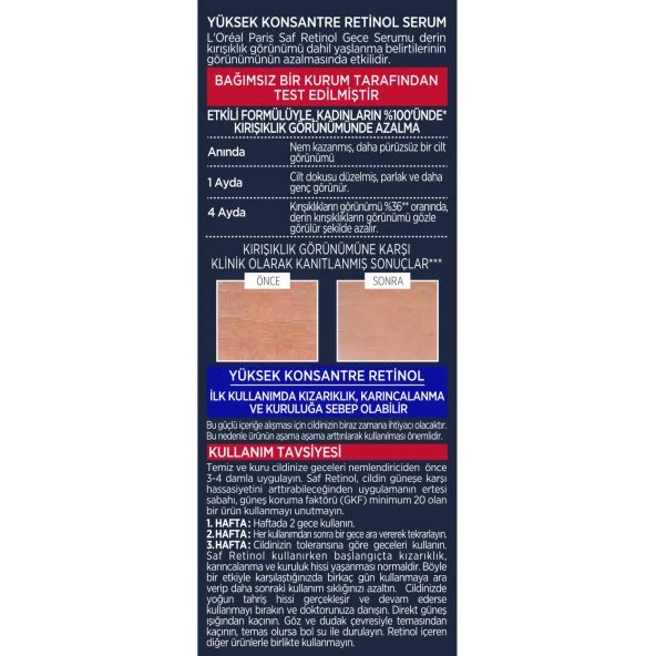 L'Oréal Paris Revitalift Lazer Saf Retinol Gece Serumu 30 ml - 10