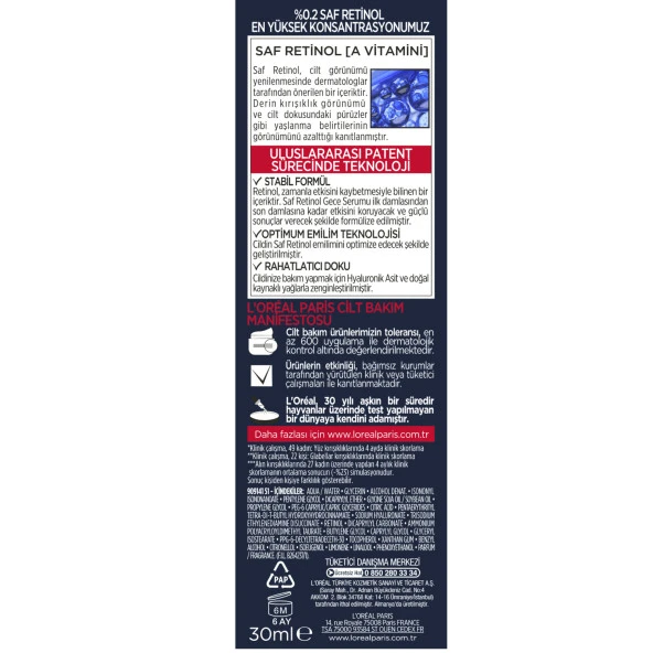 L'Oréal Paris Revitalift Lazer Saf Retinol Gece Serumu 30 ml - 12