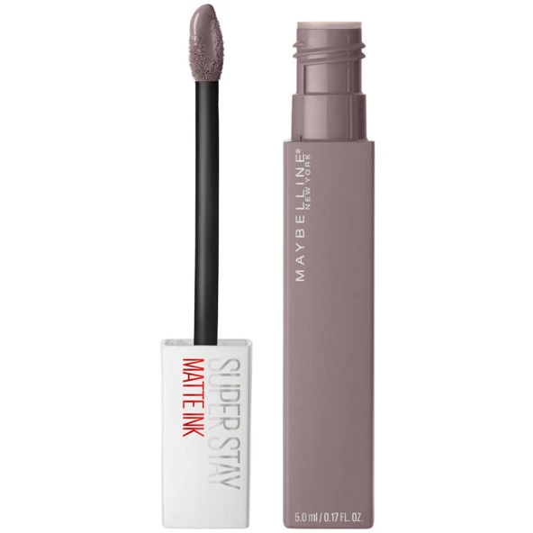 Maybelline New York Super Stay Matte Ink Unnude Likit Mat Ruj - 90 Huntress - Gri - Resim 3