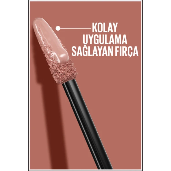 Maybelline New York Super Stay Vinyl Ink Uzun Süre Kalıcı Likit Parlak Ruj 130 Extra - 3