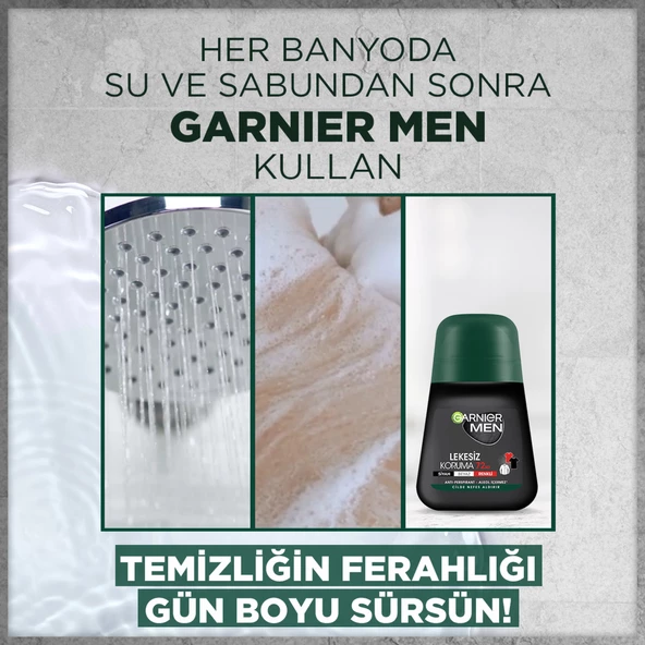 Garnier Men Lekesiz Koruma Roll On 50 ML - Resim 3