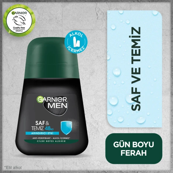 Garnier Men Saf ve Temiz Roll-On 50 ml