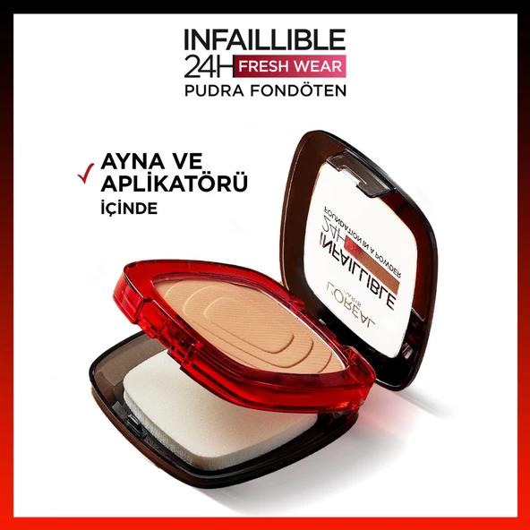 L'Oréal Paris Infaillible 24H Fresh Wear Pudra Fondöten 220 Sand - 6