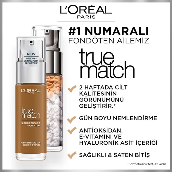 L'Oréal Paris True Match Bakım Yapan Fondöten 8N CAPPUCINO - 5