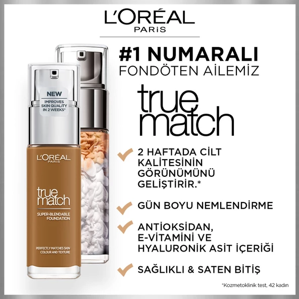 L'Oréal Paris True Match Bakım Yapan Fondöten 8N CAPPUCINO - 6