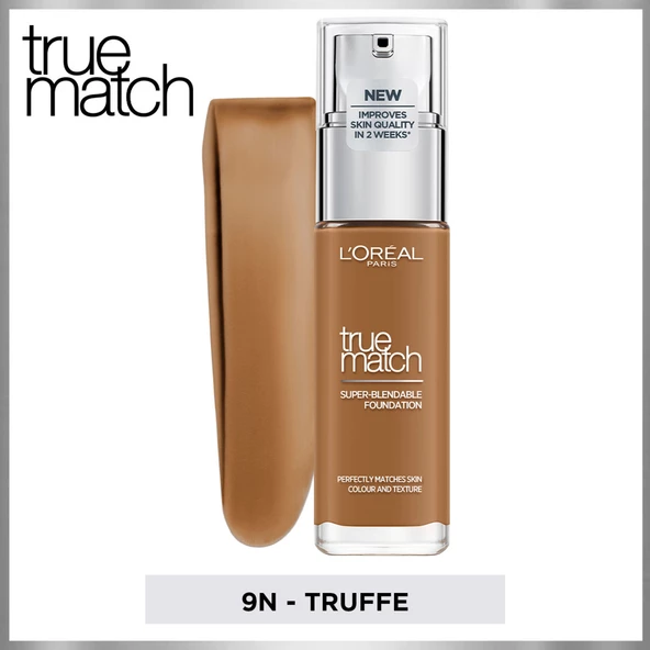 L'Oréal Paris True Match Bakım Yapan Fondöten 9N TRUFFE - 8