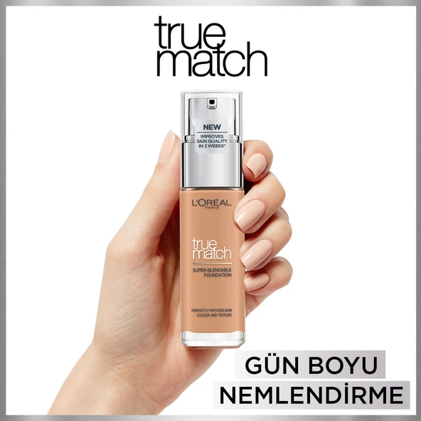 L'Oréal Paris True Match Bakım Yapan Fondöten 4.5N TRUE BEIGE - 10