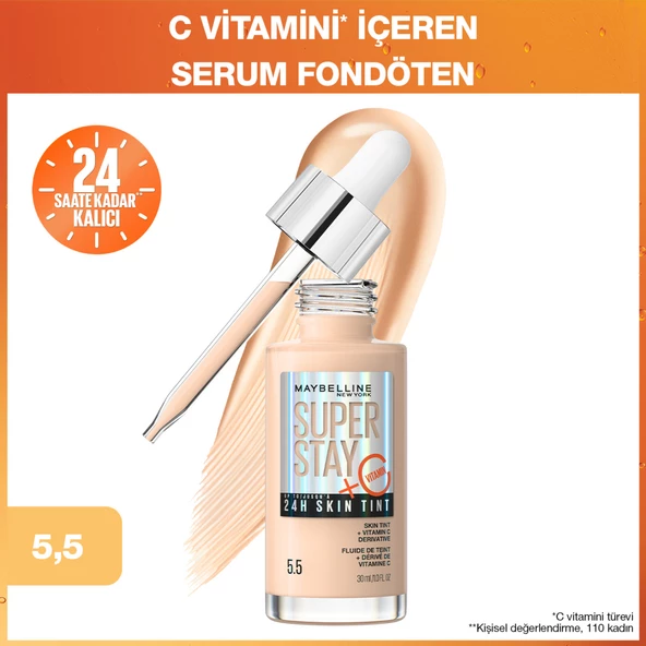 Maybelline New York Super Stay Skin Tint Fondöten - 05.5