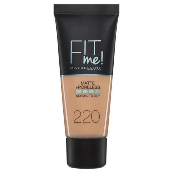 Maybelline New York Fit Me Matte+Poreless Fondöten - 220 Natural Beige