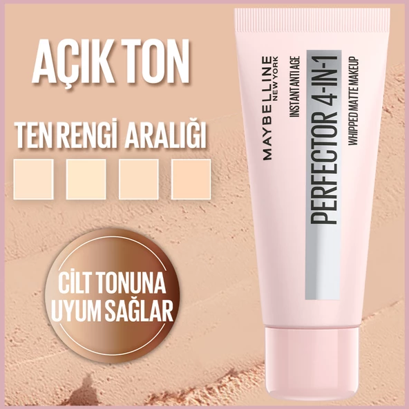 Maybelline New York Instant Perfector 4 ETKİ 1 ARADA Fondöten- Fair Light (Açık Ton) - 6