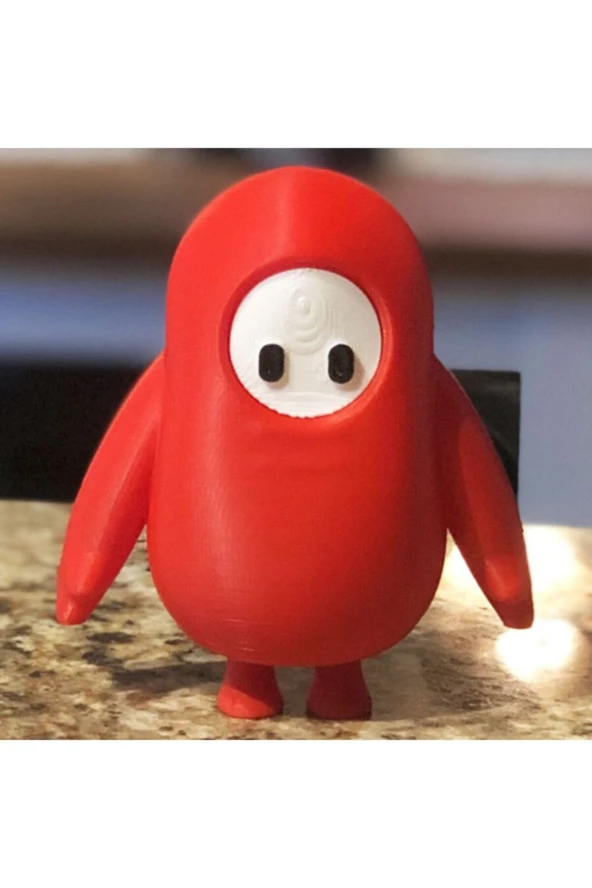 Kırmızı Fall Guys Ultimate Knockout 3d Basım Figür ürün görseli 1