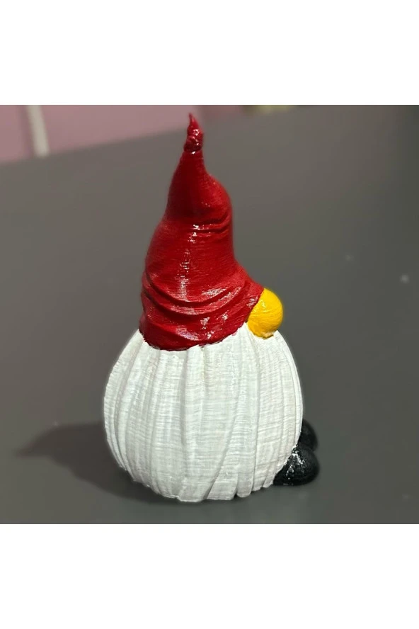 Yılbaşı Cücesi Figür Gnome Figür 8cm 3d Baskı - 3