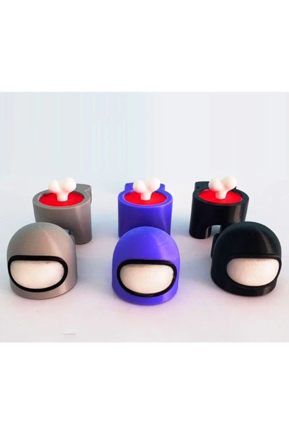 Among Us En Yeni Dizayn Karakter Figür 3'lü Paket - 2