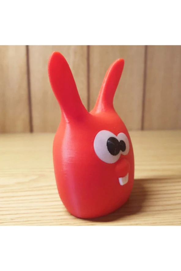 Sevimli Paskalya Tavşanı 3d Karakter Figür - 4