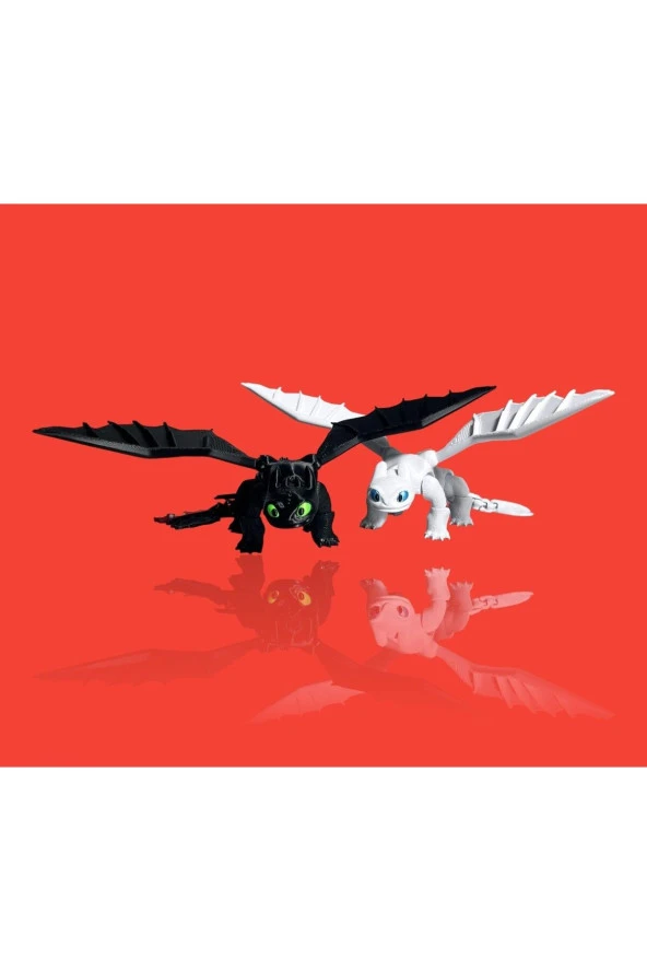 Toothless Ejderhanı Nasıl Eğitirsin Hareketli Figürü Beyaz (IŞIĞIN ÖFKESİ) - 20 Cm - 3