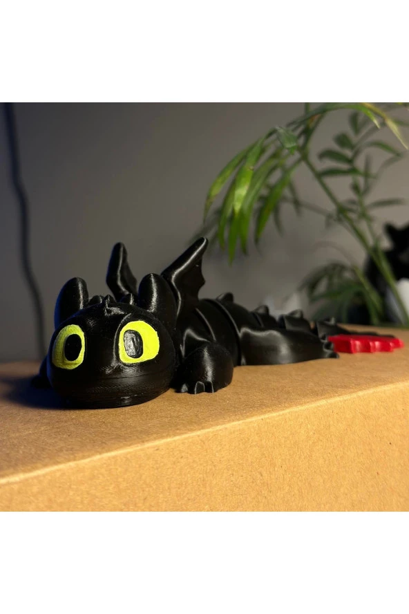3D Ejderhanı Nasıl Eğitirsin-Bebek Dişsiz-Baby Toothless Hareketli Figür 16CM - 2