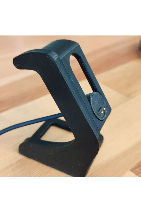 Xaiomi Miband 6 Uyumlu Masaüstü Şarj İstasyonu Dock Siyah - 3