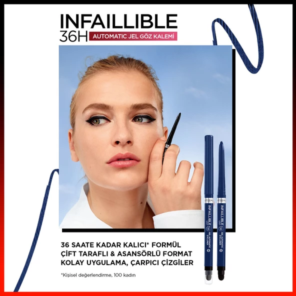 L'Oréal Paris Infaillable Automatic Jel Göz Kalemi - Mavi - 2