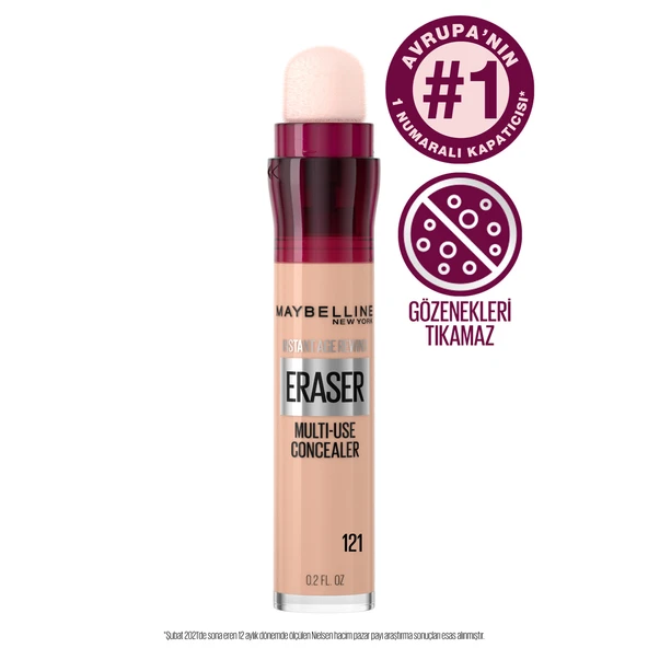 Maybelline New York Instant Anti Age Eraser Kapatıcı - 121 Light Honey - Resim 2