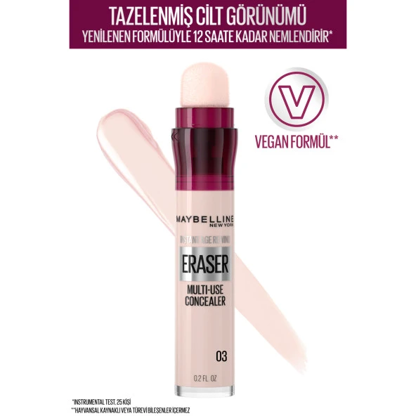 Maybelline New York Instant Anti Age Eraser Kapatıcı - 03 Fair