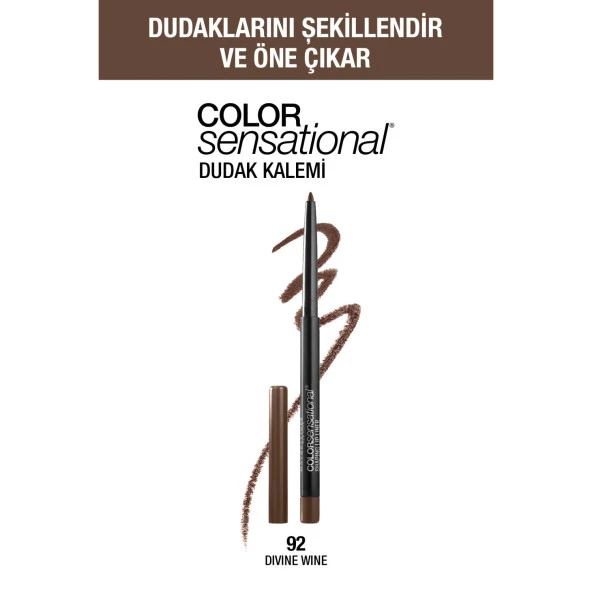 Maybelline New York Color Sensational Dudak Kalemi - 92 Divine Wine (Koyu Kırmızı)