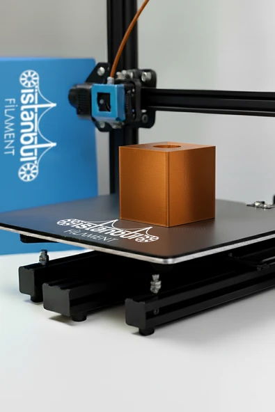 İstanbul Filament 3D Baskı Pla+ Filament Bakır 1 kg 1,75MM 0,05 mm Bambu Lab Uyumlu - Resim 4