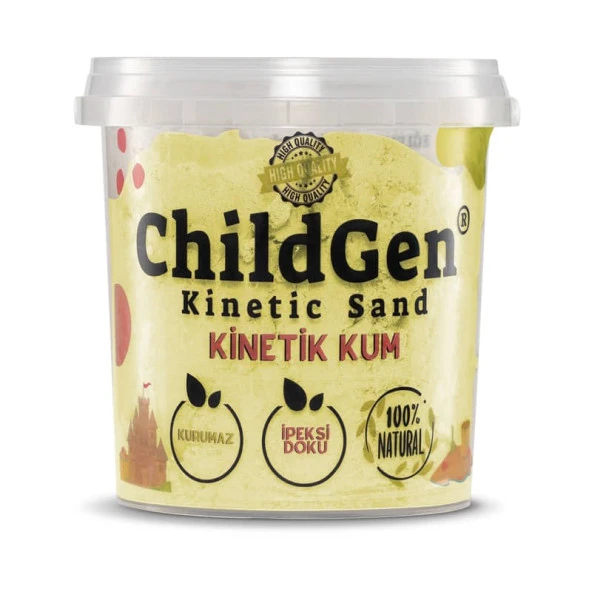 ChildGen Doğal Kinetik Kum 500 gr Sarı