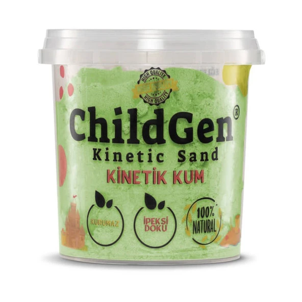 ChildGen Doğal Kinetik Kum 500 gr Yeşil