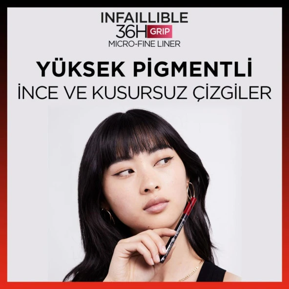 L'Oréal Paris Infaillible 36H Grip Micro Fine Eyeliner 01 Obsidian - Siyah - 6