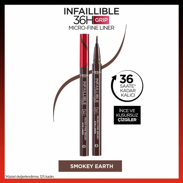 L'Oréal Paris Infaillible 36H Grip Micro Fine Eyeliner 02 Smokey Earth