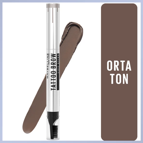 Maybelline New York Tattoo Brow Lift Kaş Kalemi- 03 Medium Brown (Orta Ton)