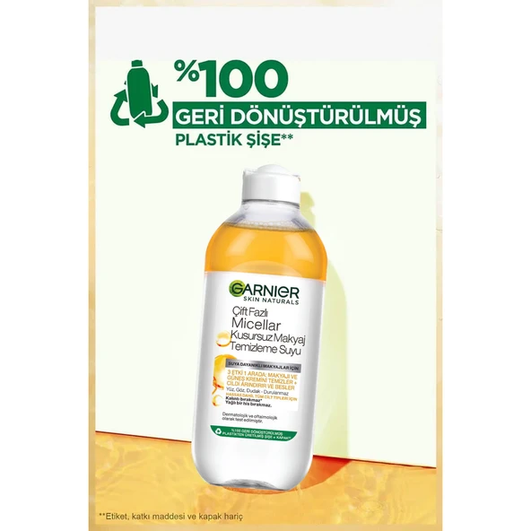 Garnier Çift Fazlı Micellar Kusursuz Temizleme Suyu 400 ml - 3