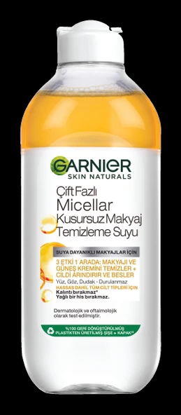 Garnier Çift Fazlı Micellar Kusursuz Temizleme Suyu 400 ml - 6