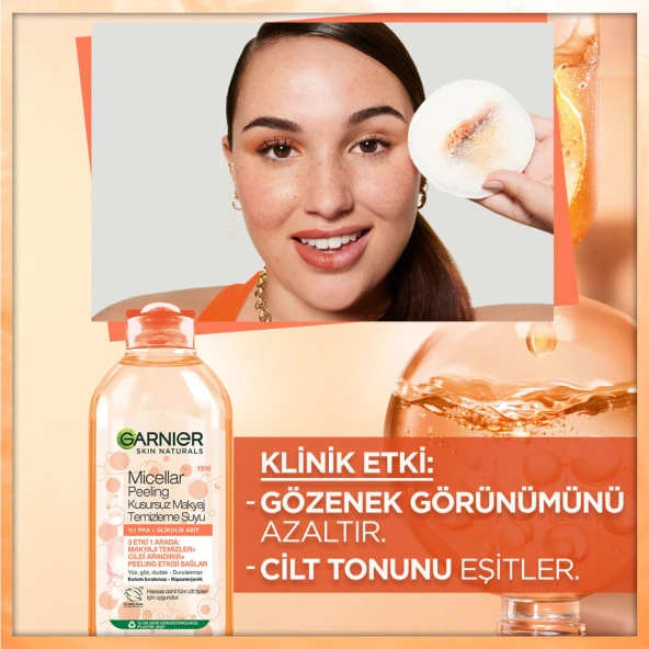 Garnier Micellar Peeling Kusursuz Makyaj Temizleme Suyu 400 ML - 3