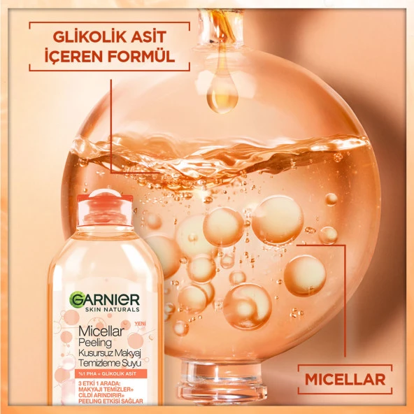 Garnier Micellar Peeling Kusursuz Makyaj Temizleme Suyu 400 ML - 4