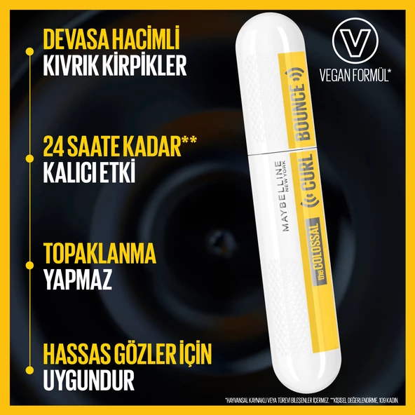 Maybelline New York Colossal Curl Bounce Maskara - Resim 4