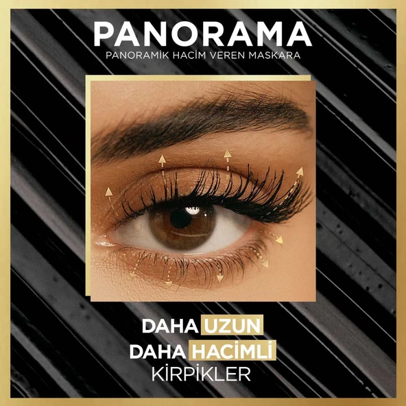 L'oréal Paris Panorama Hacim Veren Maskara Koyu Kahverengi - 3